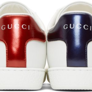 GUCCI WHITE DOG NEW ACE SNEAKERS