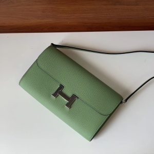 HERMES CONSTANCE LONG TO GO WALLET GREEN