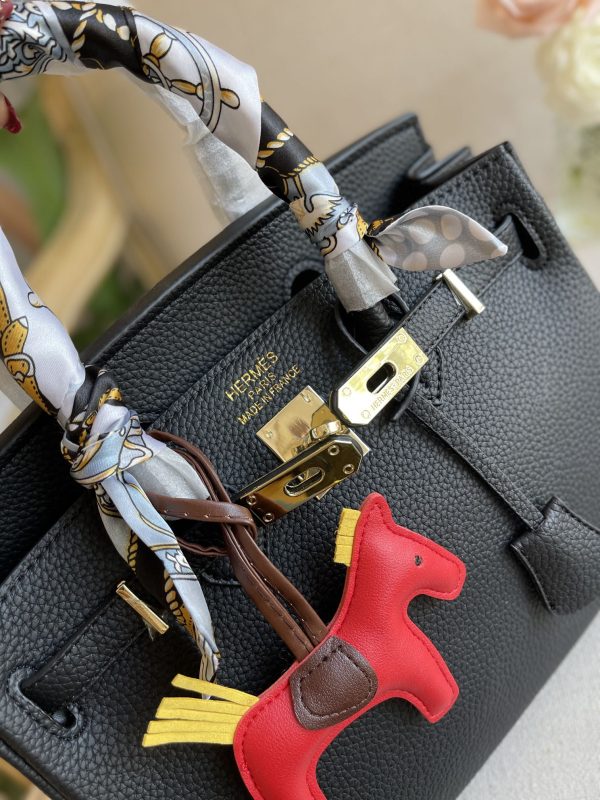 HERMES BIRKIN 35 TOGO LEATHER GOLD HARDWARE BLACK 35CM