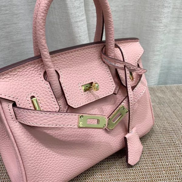 HERMES BIRKIN MINI GOLD HARDWARE EPSOM LIGHT PINK 20CM