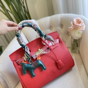 HERMES BIRKIN 35 TOGO LEATHER GOLD HARDWARE RED 35CM