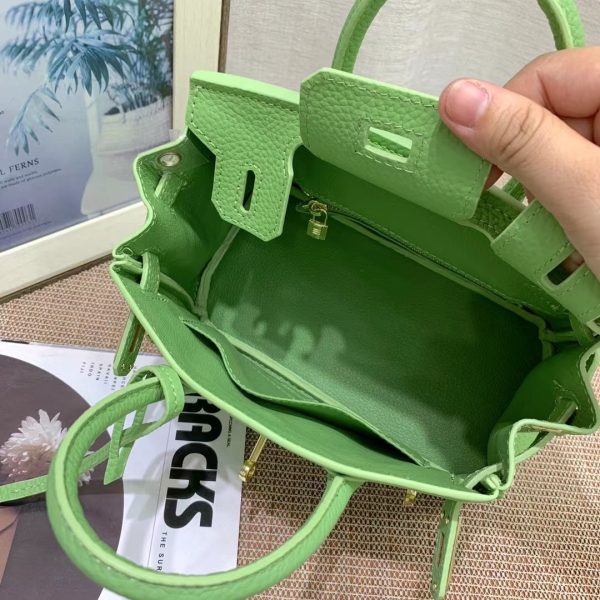 HERMES BIRKIN MINI GOLD HARDWARE EPSOM GREEN 20CM