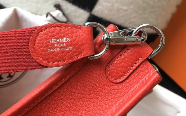 HERMES EVELYNE 16 AMAZONE RED BAG 16CM