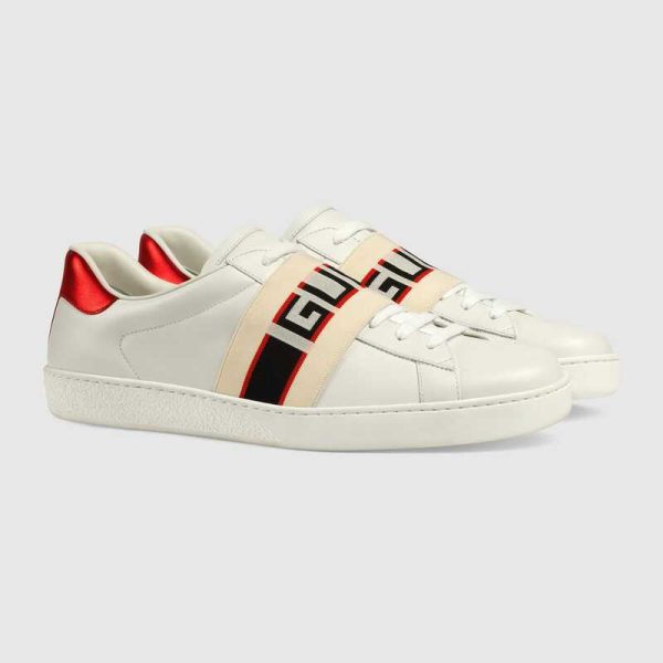 Gucci stripe leather sneaker