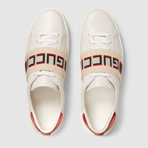 Gucci stripe leather sneaker