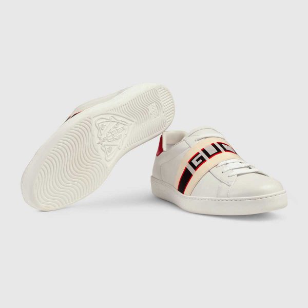 Gucci stripe leather sneaker