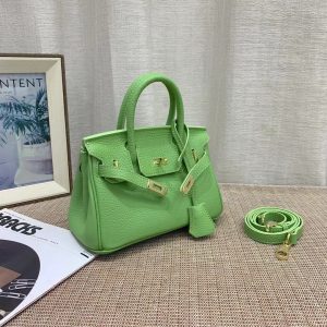 HERMES BIRKIN MINI GOLD HARDWARE EPSOM GREEN 20CM