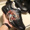 GUCCI RHYTON PRINT LEATHER SNEAKER