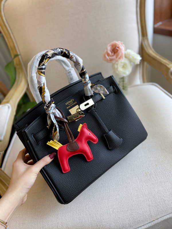 HERMES BIRKIN 35 TOGO LEATHER GOLD HARDWARE BLACK 35CM