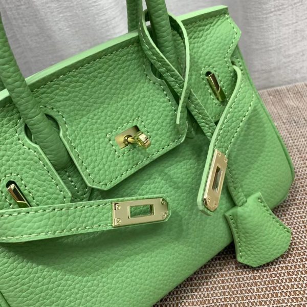 HERMES BIRKIN MINI GOLD HARDWARE EPSOM GREEN 20CM