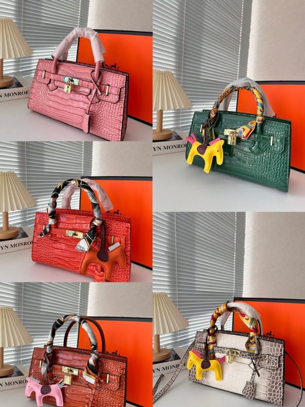 HERMES BIRKIN 30 CROCODILE GOLD HARDWARE PINK 30CM