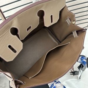 HERMÈS BIRKIN 35 GRIZZLY ARGILE VEAU DOBLIS SUEDE BEIGE 29CM