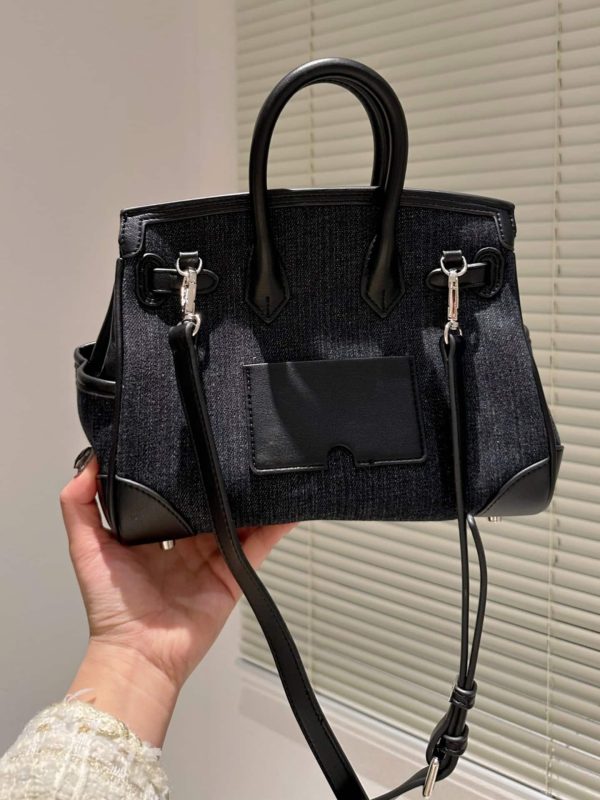 HERMÈS BIRKIN CARGO BAG BLACK 25CM