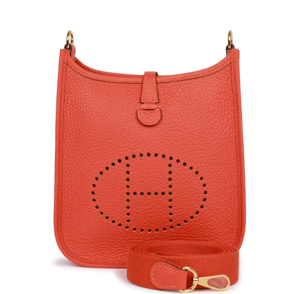 HERMES EVELYNE 16 AMAZONE RED BAG 16CM