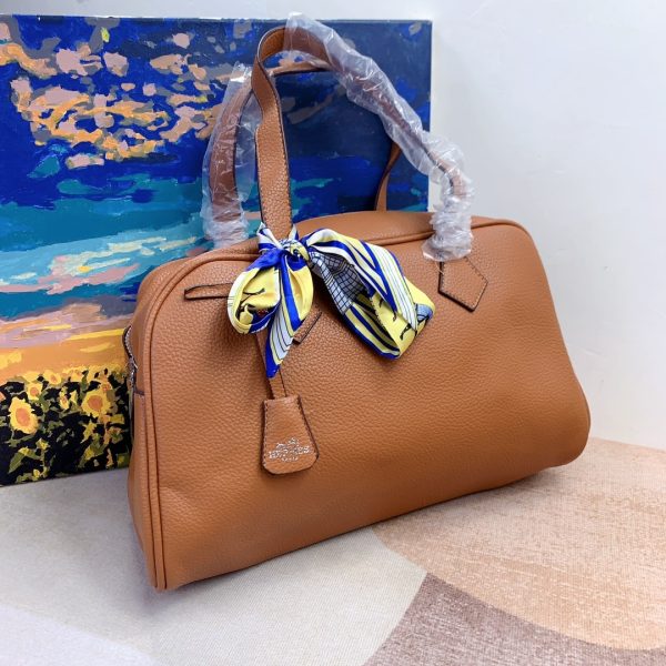 HERMES CLEMENCE VICTORIA BROWN 32CM