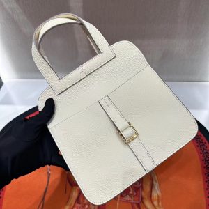 HERMES HALZAN 31 BAG WHITE 21CM