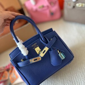 HERMES BIRKIN 20 TOGO BLUE 20CM