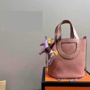 HERMES IN THE LOOP BAG ROSE GOLD 19CM