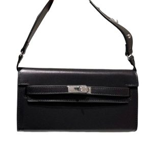 HERMES KELLY WALLET LEATHER WITH STRAP 23CM