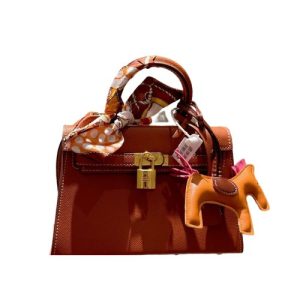 HERMES KELLY TOGO ORANGE GOLD HARDWARE 20CM