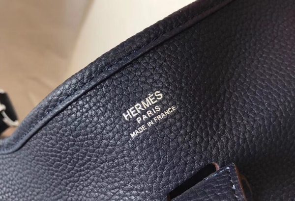 HERMES CLEMENCE EVELYNE PM 30CM BLACK NOIR