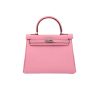 HERMÈS KELLY 28 SELLIER HANDBAG IN ROSE CONFETTI EPSOM LEATHER WITH PALLADIUM HARDWARE 28CM