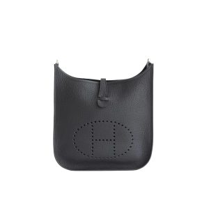 HERMES CLEMENCE EVELYNE PM 30CM BLACK NOIR