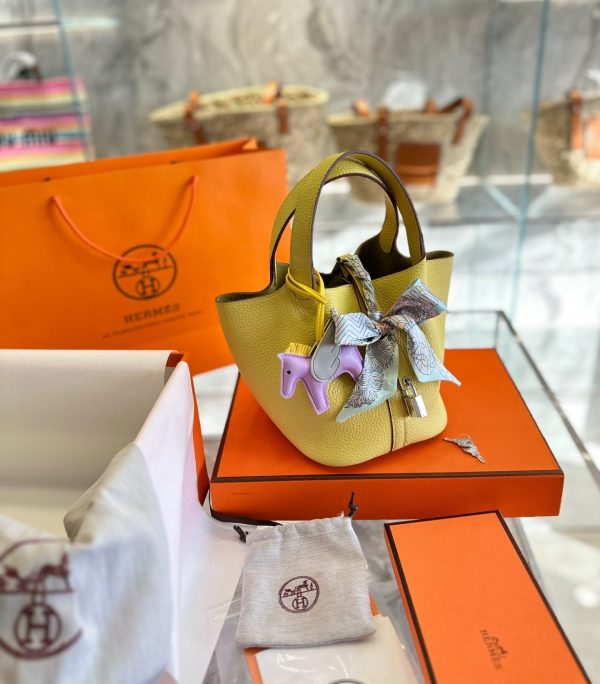 HERMES PICOTIN 18CM YELLOW