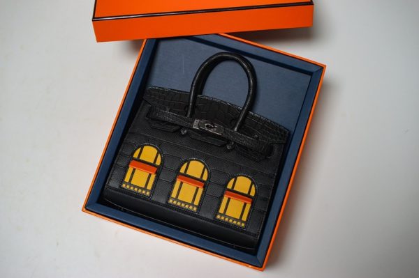 HERMES FAUBOURG BIRKIN 20 BLACK 20CM