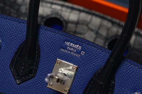 HERMES FAUBOURG BIRKIN 20 DEEP BLUE 20CM