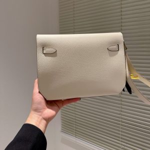 HERMES KELLY DEPECHES 25 POUCH BEIGE 25CM