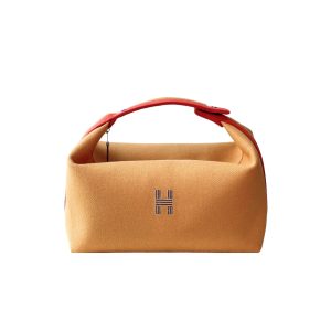 HERMÈS BRIDE A BRAC ROCABAR CASE LARGE MODEL YELLOW 20CM