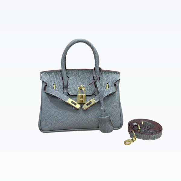 HERMES BIRKIN MINI GOLD HARDWARE EPSOM GREY 20CM