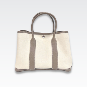 HERMES GARDEN PARTY 30 TOTE BAG DARK BEIGE 30CM