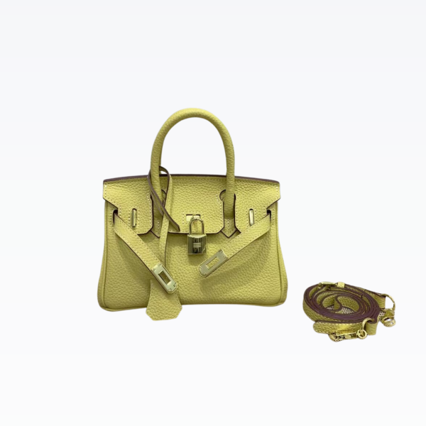 HERMES BIRKIN MINI GOLD HARDWARE EPSOM LIGHT YELLOW 20CM