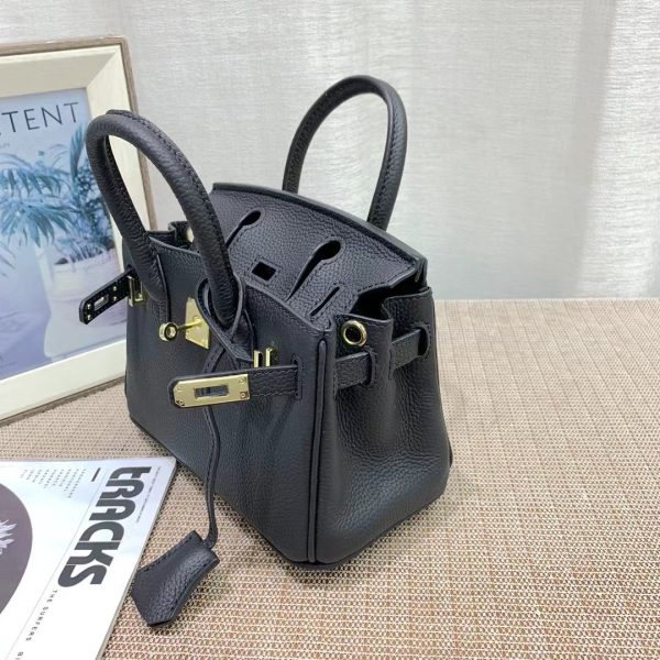 HERMES BIRKIN MINI GOLD HARDWARE EPSOM BLACK 20CM