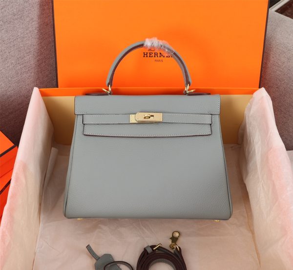 HERMES KELLY SELLIER ROUGE EPSOM GOLD HARDWARE 32CM