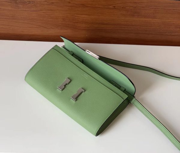 HERMES CONSTANCE LONG TO GO WALLET GREEN