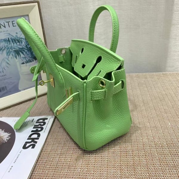 HERMES BIRKIN MINI GOLD HARDWARE EPSOM GREEN 20CM