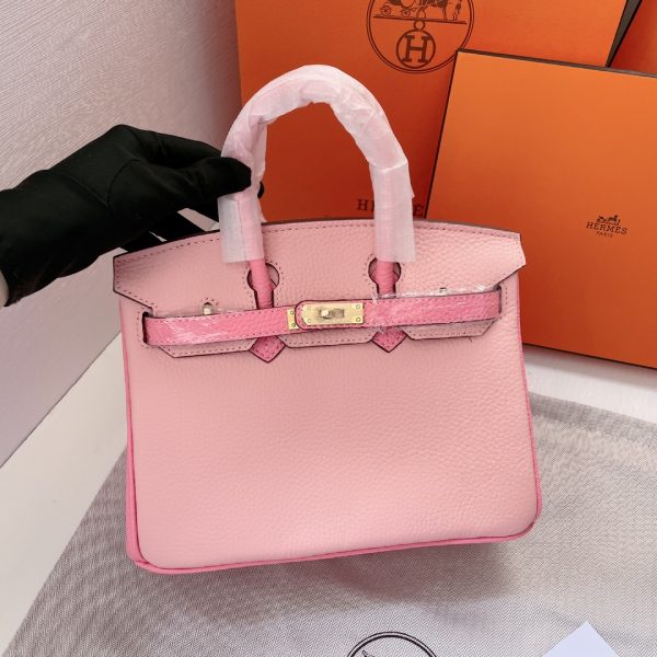 HERMES BIRKIN MINI GOLD HARDWARE EPSOM PINK 20CM