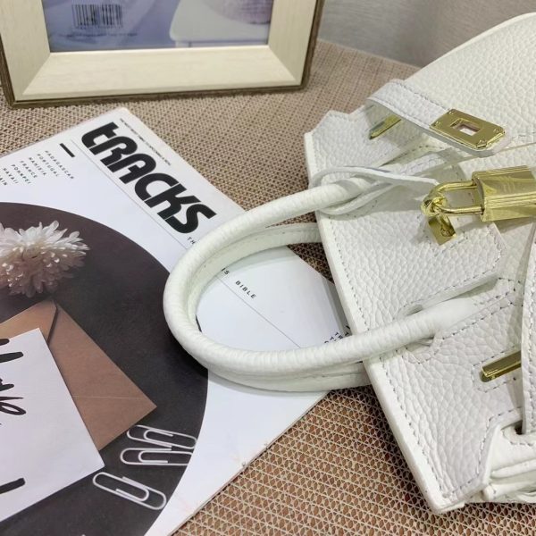 HERMES BIRKIN MINI GOLD HARDWARE EPSOM WHITE 20CM