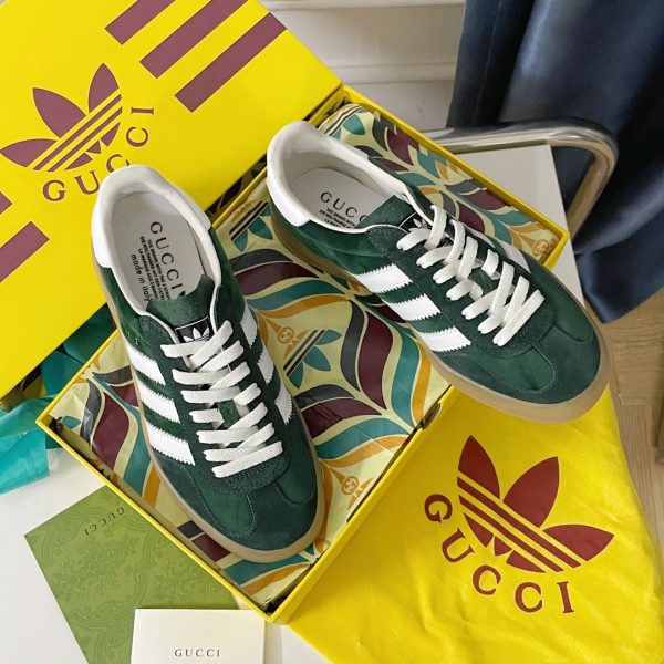 Adidas x Gucci joint Gazelle sports shoes couple casual sneakers