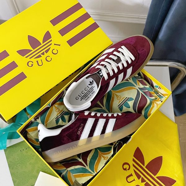 Adidas x Gucci joint Gazelle sports shoes couple casual sneakers