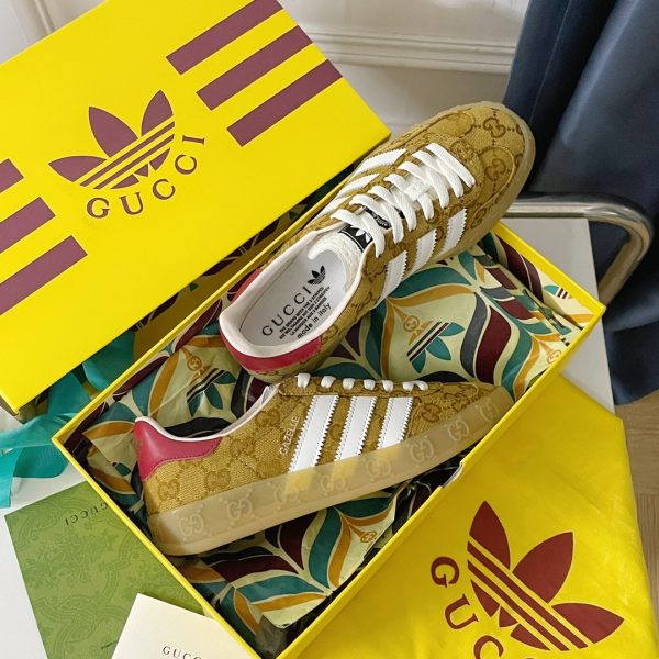 Adidas x Gucci joint Gazelle sports shoes couple casual sneakers