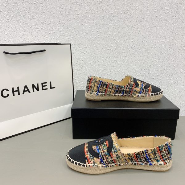 Chanel tweed espadrilles