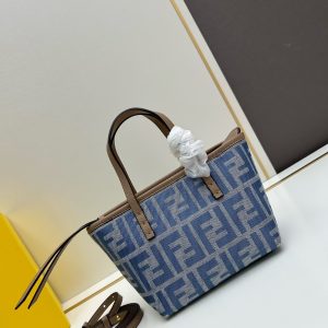 Fendi Women’s Metallic Roll Mini Shopping Bag