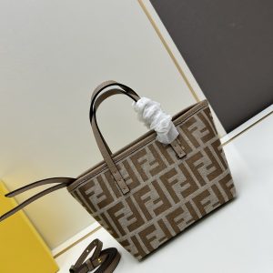 Fendi Women’s Metallic Roll Mini Shopping Bag