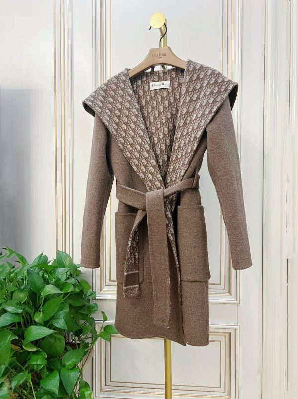 Hooded Wrap Coat Ready to Wear Louis Vuitton