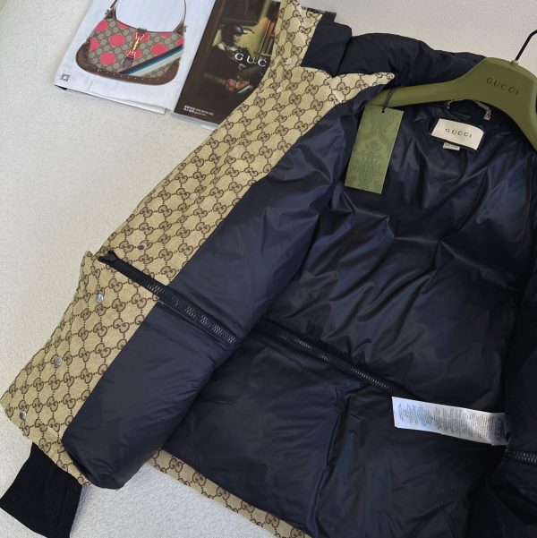 Gucci Gg canvas puffer down jacket