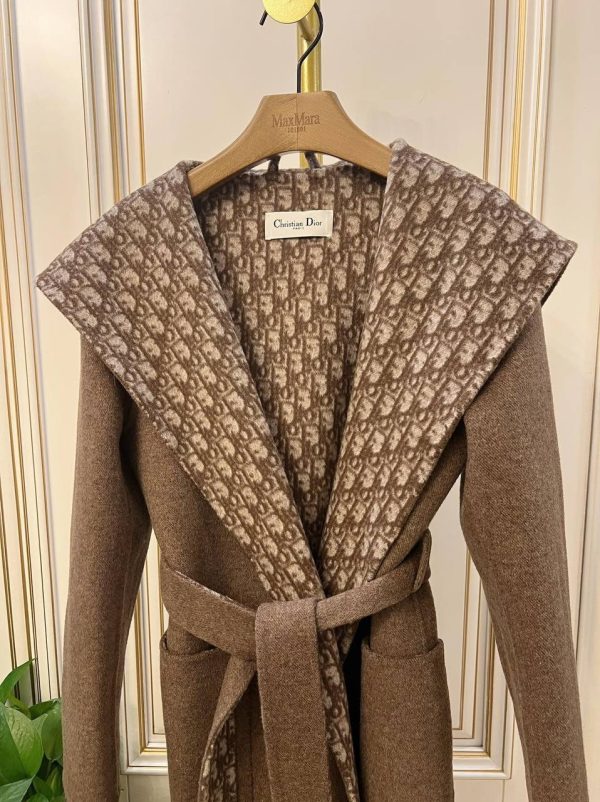 Hooded Wrap Coat Ready to Wear Louis Vuitton